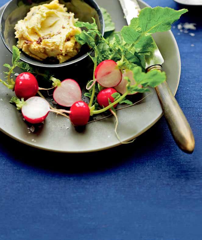 cook! Radishes & Anchovy Butter This is so summery, so French and so groovy. Don t freak out about the butter you need only a small dab on each radish for impact.