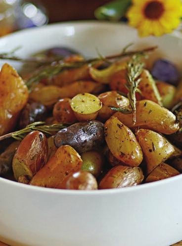ROSEMARY & GARLIC POTATOES Yield: 8 Servings (½ cup per serving) TOTAL TIME: 30 minutes 1 pkg. (24 oz.