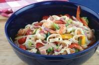 Jambalaya Rice Pasta Salad Deli meats make this flavor packed salad an easy one dish dinner for hot summer nights.