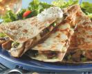 Quesadillas SERVED WITH CHOICE OF FRENCH FRIES OR MIXED GREEN SALAD Grilled Flour Tortillas stuffed with Melted Cheeses, served with Fresh Pico de Gallo, Sour Cream, Salsa & Guacamole CHEESE $12.