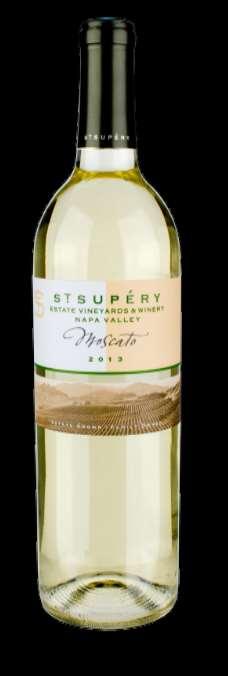 2013 St. Supéry Napa Valley Estate Moscato Rich, clean and balanced, this Moscato is 100% estate-grown Muscat Canelli from our Napa Green Certified Dollarhide Estate Vineyard.