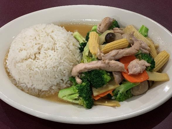 Lunch Combos 11am-2pm $8.99 Served with white rice* and a soda *Sub fried rice instead of white rice- add $2 LC 16.