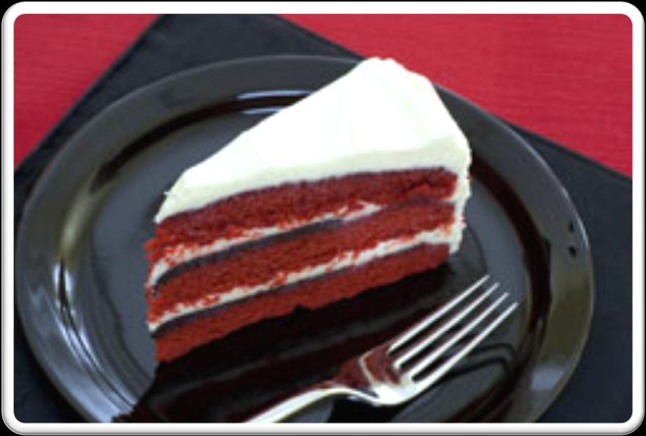 The delectable aroma of freshly baked red velvet cake.