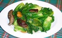 Vegetables V1. Baby Kailan with Shitake Mushroom 芥兰炒香菇 *SIGNATURE* 9.50 / 15 V2.
