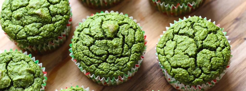 Green Smoothie Muffins 9 ingredients 25 minutes 12 servings 1. Preheat your oven to 350F and line a muffin tin with liners.