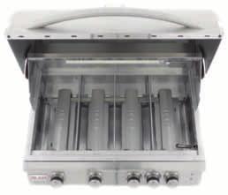 burner, for a total cooking surface of 56,000 BTUs 10,000 BTU infrared rear rotisserie