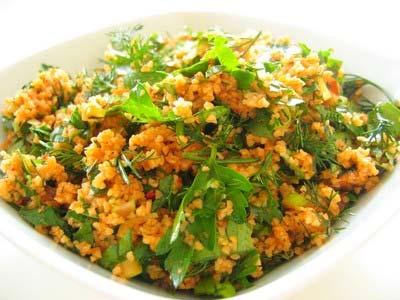 KISIR SAMPLES Kısır is a traditional appetizer which is made of bulgur mainly