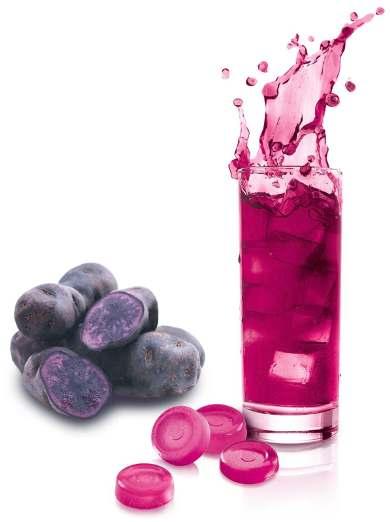 The company recently introduced a purple sweet potato juice concentrate. The natural purple anthocyanins are a concentrated source of antioxidants.