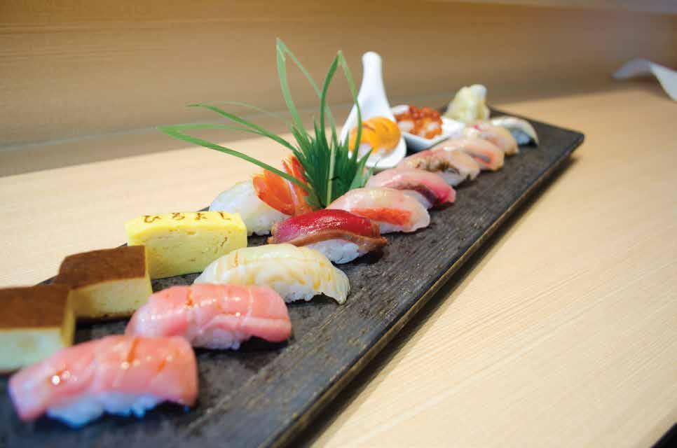 Sushi, Sashimi, & Bowl SUSHI 1 order = 2 pieces Tuna - Akami (Blue Fin leaf tuna) 6.00 - Chutoro (Blue Fin mid fatty tuna) 9.00 - Zuke (Blue Fin marinated leaf tuna) 7.