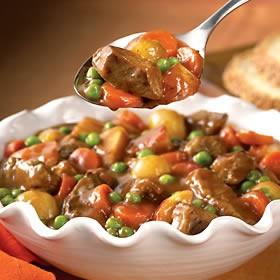 Beef Stew 1 pound beef cut into small chunks (can also use wild game) 2 Tbsp flour 2 tsp paprika 1 tsp ground black pepper 2 Tbsp oil Water Cut bite-sized pieces of: 2-3 large carrots (peeled) 2
