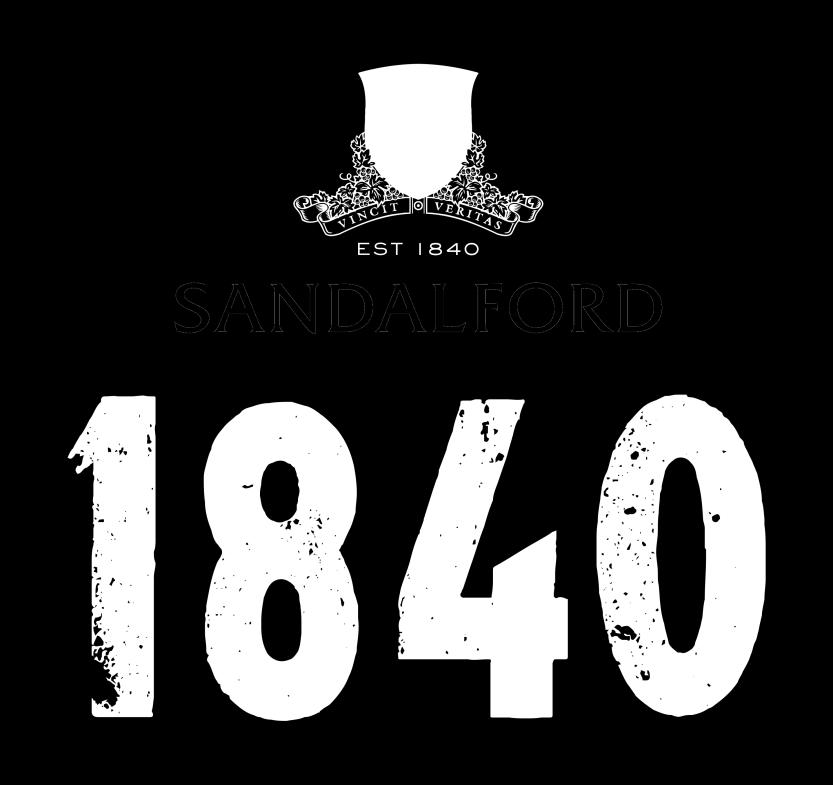 SANDALFORD 1840 RANGE These wines pay homage to the history of Sandalford.