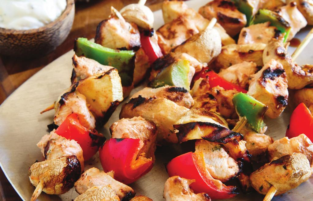 Shish Tawook Serves 4-6. Prep time: 4 hours; 20 minutes active.