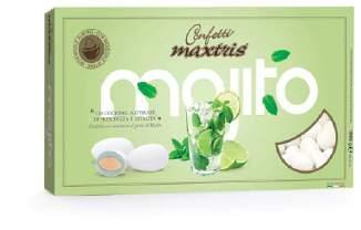 white mojito flavored chocolate, in a