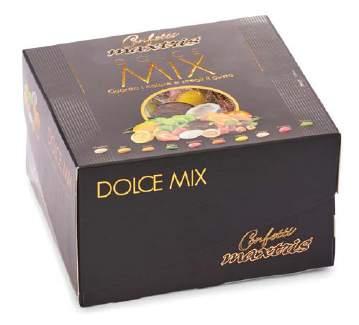 Dolce Evento Mix Frutta Bianco Toasted almond in white mix fruit flavored chocolate