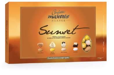 Maxtris Nuance Sunset Toasted almond in white or dark chocolate in mix flavours: sfogliatella, delizia al limone,