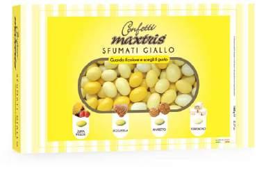 Almond Chocolate with taste SFUMATI 1Kg pack Thin layer of coloured sugar Maxtris Sfumati Avorio Toasted almond in white or dark chocolate in mix flavours: classic, crema catalana, melon, and pastry