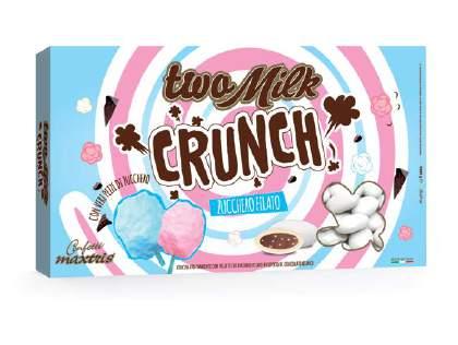 dark chocolate, in a thin layer NEW NEW 2 Two Milk Crunch Caramello Croccante White chocolate with pieces