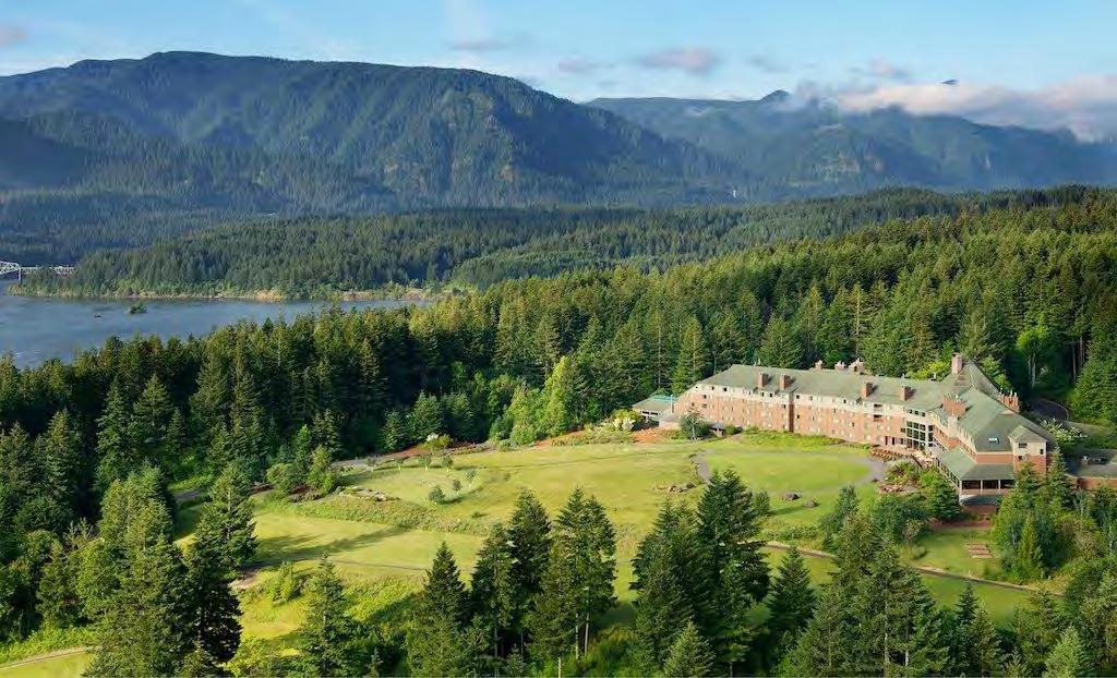 12 SKAMANIA LODGE Venture to the Colombia River Gorge for a recreational wilderness escape.