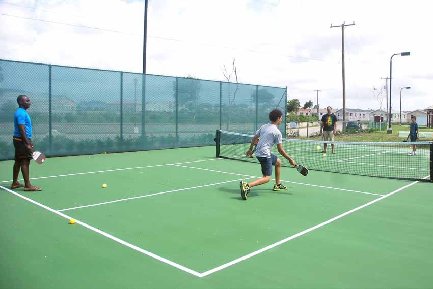 Pickleball - A New Way To Play! Pickleball is a fun, exciting sport which has a combination of elements found in similar sports such as tennis, badminton and ping-pong.