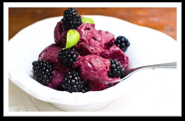 Super Fruit Salad Sorbet Prep Time: 5 minutes Serving size: ½ cup sorbet with ½ cup fruit and 2 tbsp.
