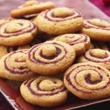Rhubarb Pinwheel Cookies (Makes 4 dozen) Filling 1 cup rhubarb, cut into 1/4 inch pieces 1/2 cup fresh strawberries, sliced 1/2 cup granulated sugar 1/4 cup cold water 2 Tbsps cornstarch, mixed with