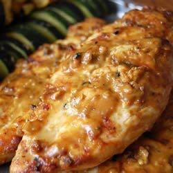Chicken Breast in Peanut Butter Sauce Combine first 5 ingredients in a bowl. Rub spice mixture evenly over chicken. Heat a grill pan over medium-high. Coat pan with cooking spray.