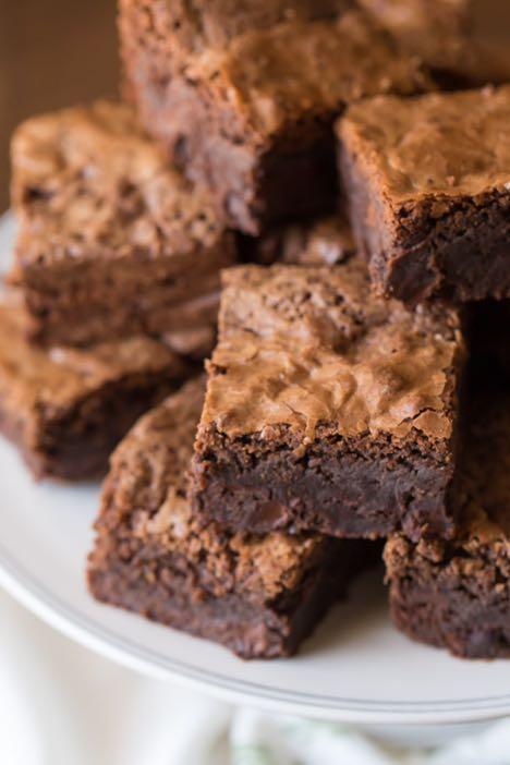Gooey Brownie Preheat oven to 325 degrees F and lightly grease a 6-inch casserole dish. In a medium bowl, whisk together the almond flour, cocoa powder, sweetener and baking powder.