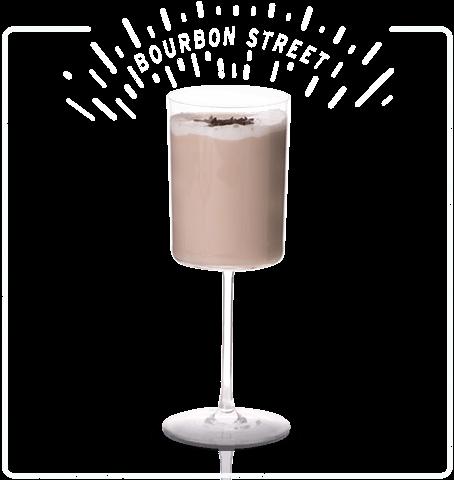 BOURBON STREET PUNCH BOWL 4 cups Rebel Yell Bourbon 1 1/2 quarts cold coffee 1 pint half and half cream 6 oz.