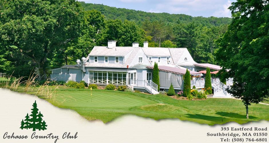 Welcome to Cohasse Country Club Located in charming Southbridge, Massachusetts This picturesque course rambles in gently rolling hills surrounded by the forest and ponds of old Cohasse Farm.