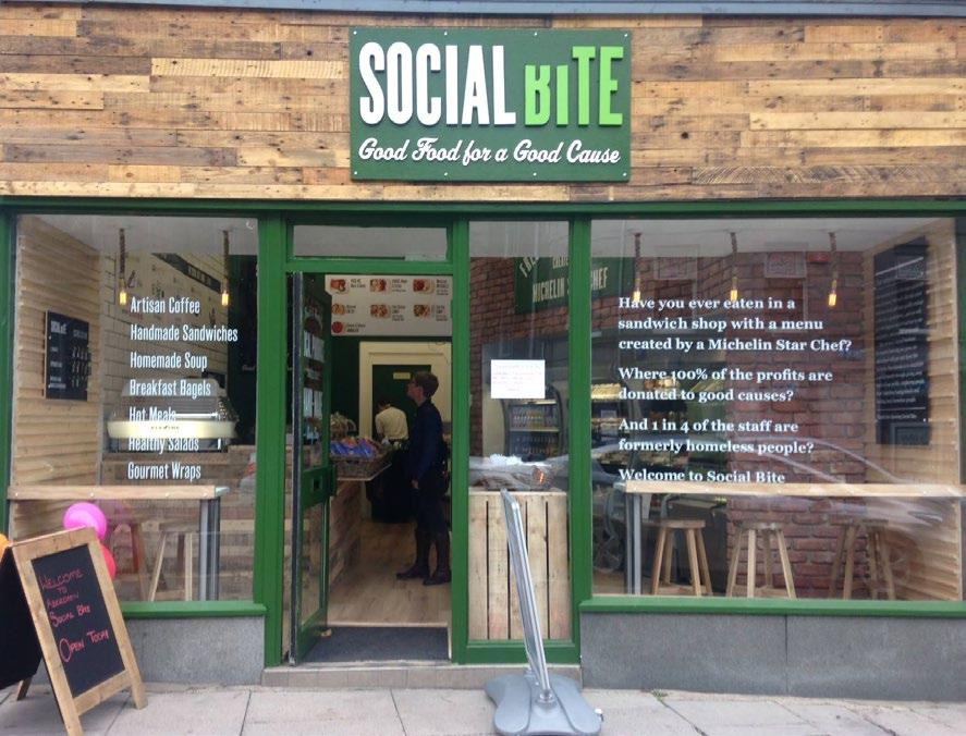 Social Bite prepares delicious hand-made food everyday, using fresh & healthy local produce The main difference?