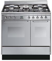 CUCINA PRODUCT 90CM COOKER WITH DOUBLE OVEN AND GAS HOB ENERGY RATING AA EAN13: 8017709086503 MAIN OVEN 5 Functions 57 Litres Digital Electronic Clock/Programmer Cooling Fan Double Glazed