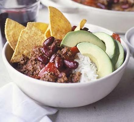 Chilli Con Carne 250g minced beef or Quorn 1 onion 2 cloves garlic - peel at home!