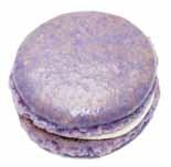 strawberry jam  Lavender & Honey Lavender coloured macaroon shell with a