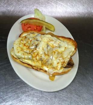 Grilled chicken, shredded cheese, lettuce, tomatoes and ranch dressing....7.99 Patty Melt* Third pound beef burger on rye bread with American cheese and grilled onions....6.