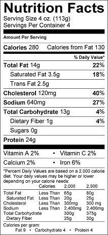 Using Food Labels Serving Size: The serving size is the portion size used for all the values on the label. Different foods have different serving sizes.