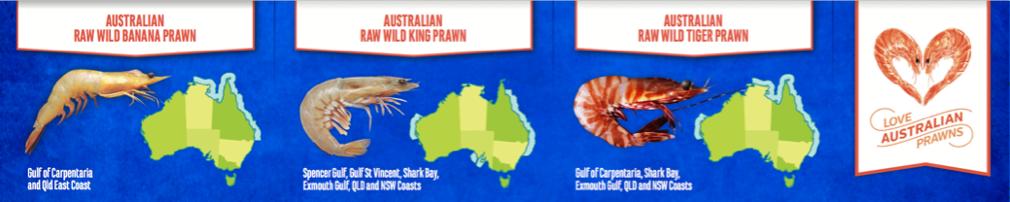 You can also tap here to use the "Prawn Finder" and locate fresh quality Australian Prawns