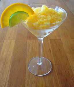 ... Orange and Lime Ice Chamomile Lemon Ice 2 cups freshly squeezed orange juice 2 tbs lime juice Combine orange juice and lime juice.