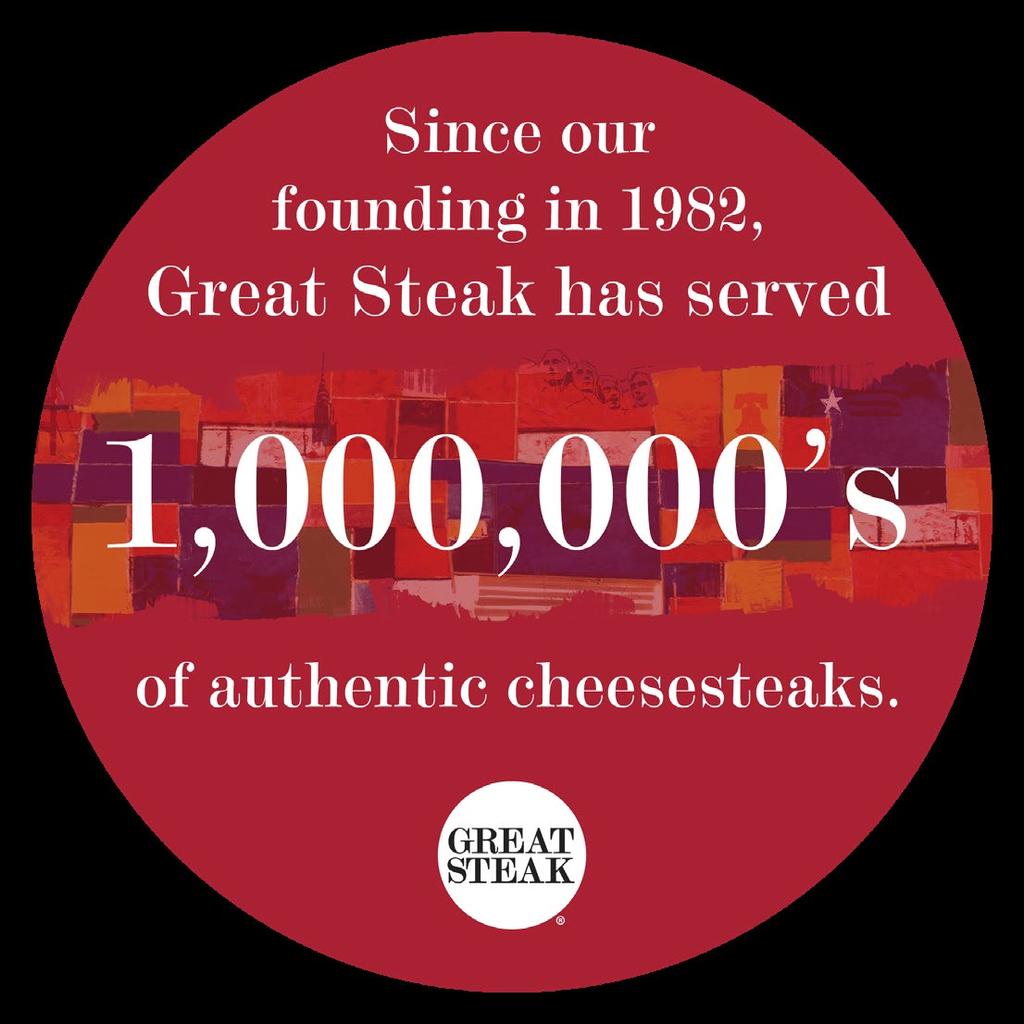 Led by a passionate executive team with proven experience in growing franchise systems, Great Steak is poised to become the premier cheesesteak franchise nationwide as it captures a significant share