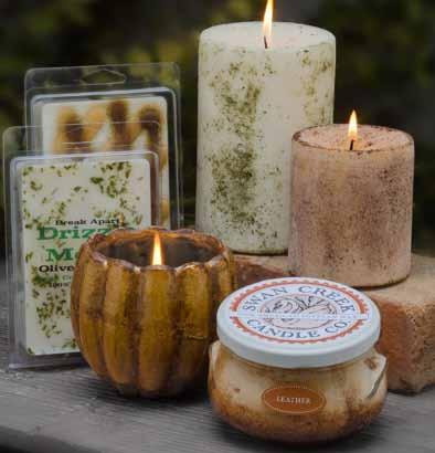 Herbal Pillar Candles 24 Fragrances All Herbal Pillar Candles are finished with an assortment of various herbal decorations.