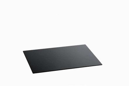 12 rectangular 66x10 buffet platter, black glass special hardened safety glass, black, edge