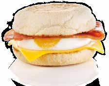 Breakfast Egg & Cheese McMuffin English Muffin: WHEAT Flour (with Calcium, Iron, Niacin (B3) and Thiamin (B1)), Water, Yeast, Yellow Polenta, Rice Flour, WHEAT Gluten, Sugar, Salt, Rapeseed Oil,