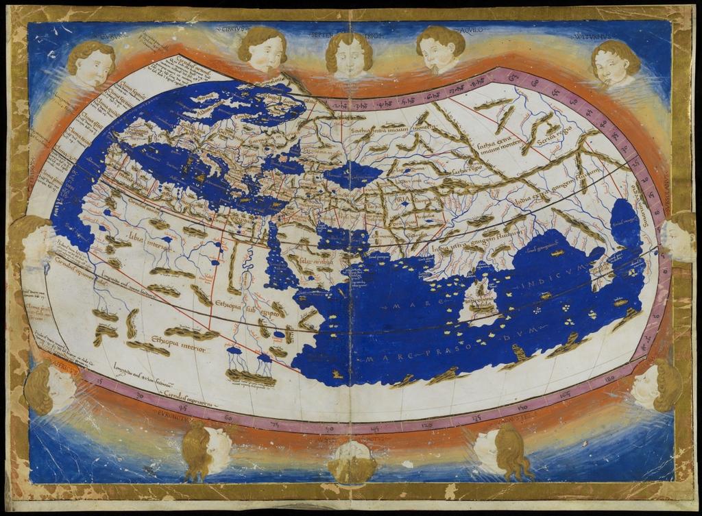 Why? Knowledge (Glory) Ptolemy portrayed the world as a globe/global wind patterns/ptolemy s map (2 nd century) Included Europe, Asia and Libya
