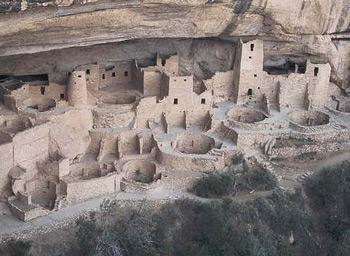 Their buildings and houses were made from sun dried bricks, called adobe.