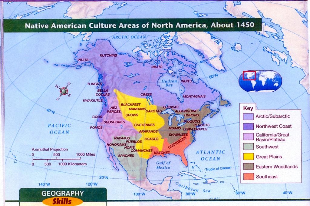 By 1492 America had hundreds of different cultures living on