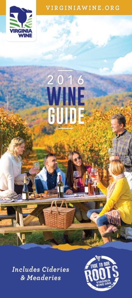 2016-2017 Virginia Winery Guide 2017 Printing: 300,000 (gradual reduction) 2016 Inventory 350 Guide Cases 100 Guide Cases 100 Rack Cards Total Cases at Current Case Remaining