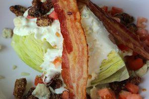 Classic Wedge Salad A wedge of iceberg lettuce topped