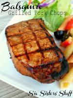 DAY 5 HEALTHY PLAN BALSAMIC GRILLED PORK CHOPS M A I N D I S H Serves: 6 Prep Time: 8 Hours Cook Time: 10 Minutes Calories: 272 Fat: 11.1 Carbohydrates: 8.6 Protein: 31.2 Saturated Fat: 2.