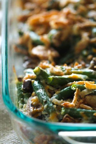 HEALTHY PLAN HOMEMADE GREEN BEAN CASSEROLE WITHOUT CONDENSED SOUP S I D E D I S H Serves: 10 Prep Time: 15 Minutes Cook Time: 20 Minutes Calories: 152 Fat: 10.6 Carbohydrates: 11.1 Protein: 5.