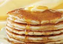 50 WAFFLE WITH BLUEBERRIES or APPLES & WHIPPED CREAM 8.50 WAFFLE WITH ICE CREAM 8.25 HOT GRIDDLE CAKES FIVE BUTTERMILK GOLDEN BROWN HOT CAKES, with Butter & Syrup 5.40 HOT CAKES with TWO EGGS 6.
