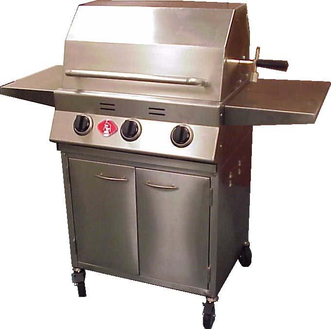 Ontario, California 91762 ASSEMBLY & OPERATING INSTRUCTIONS Model No. 113689 3 Burner Stainless Steel Steer Grill, LP Model No.